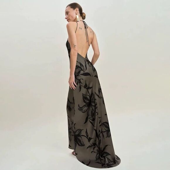 NWOT REFORMATION Zinna Satin Dress in isadora Evening Gown, size US2 & 4 - Picture 2 of 15